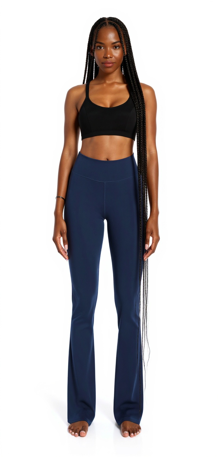 Bootcut Yoga Pants in Purplishblue — The Capri Season Edit style look